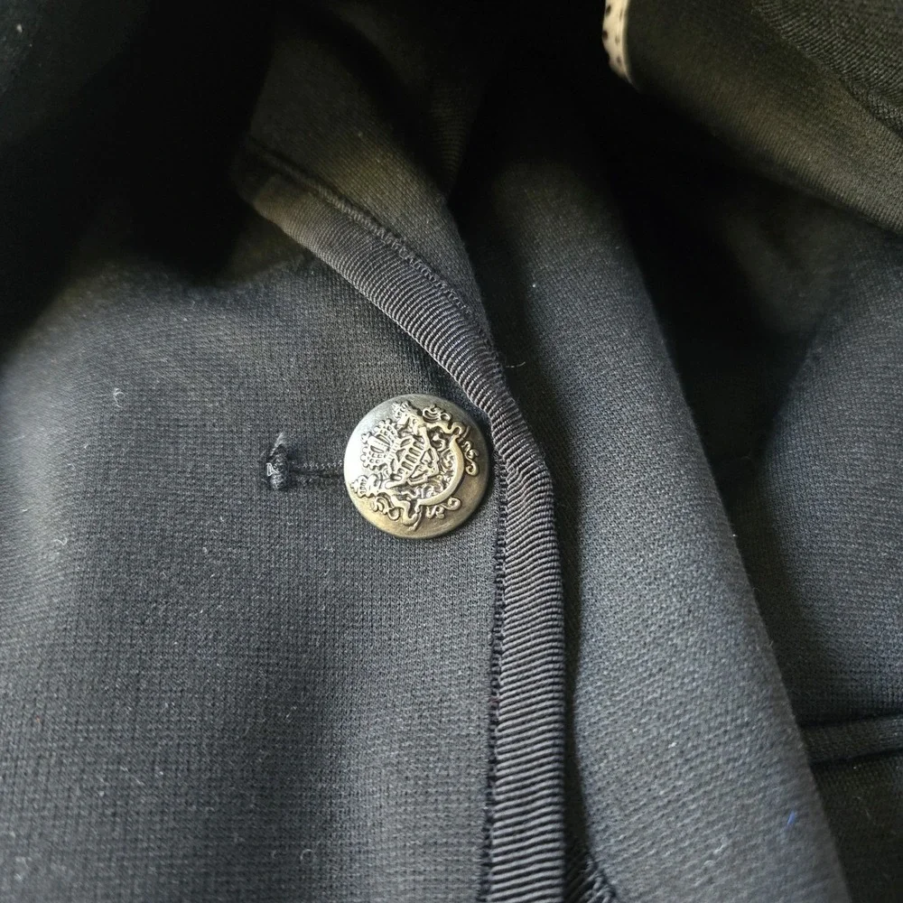 Company Ellen Tracy Ponte Knit Blazer Decorative Button Women's XL Black - Picture 7 of 12